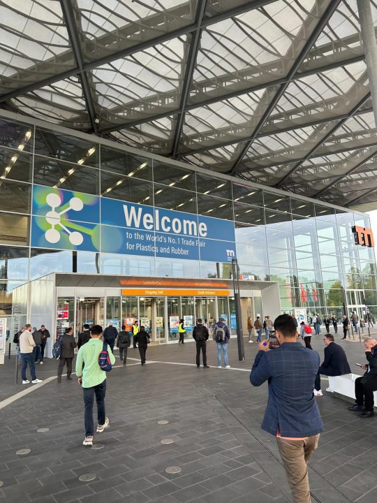 Entrance of K Show 2025 in Düsseldorf, the world’s leading trade fair for plastics and rubber